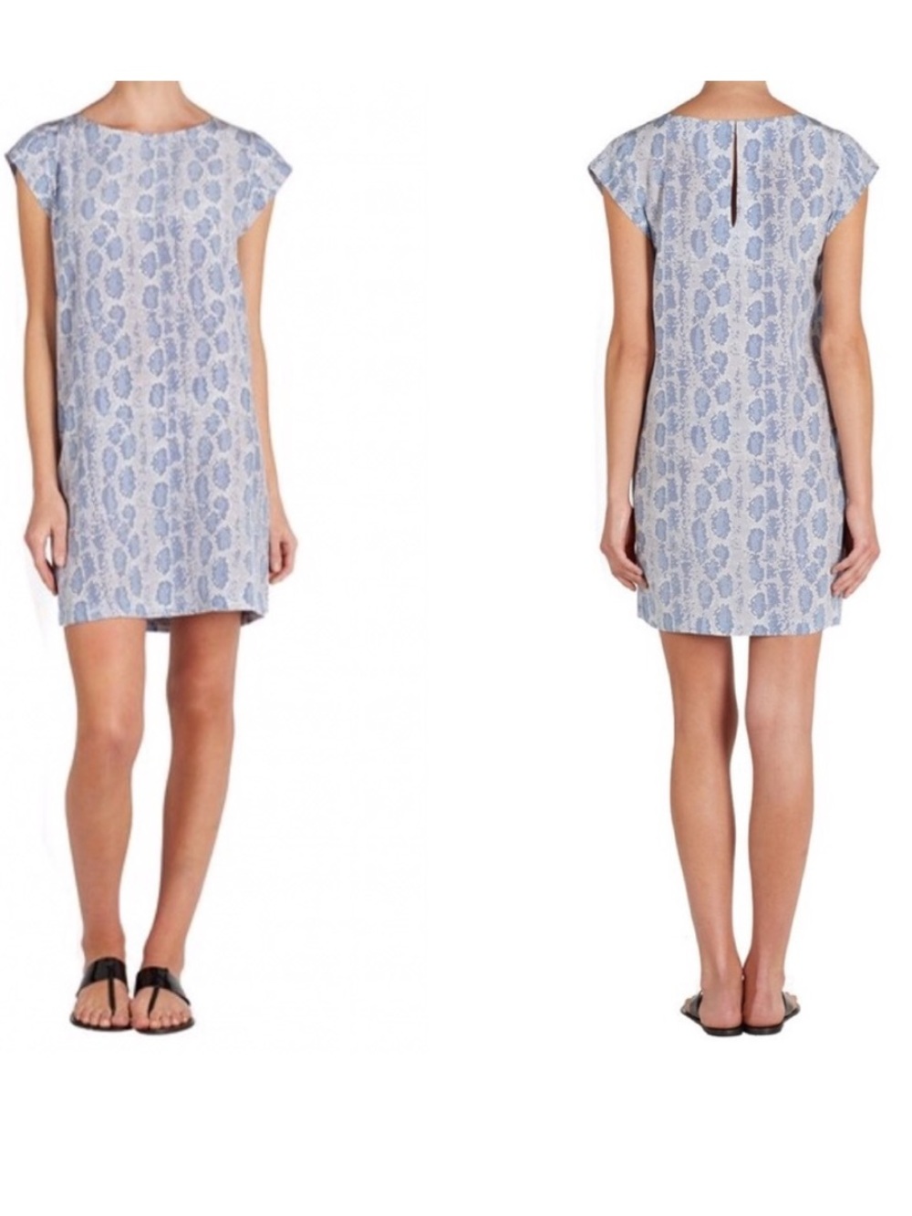 JOIE WEAVER DRESS Python Snake blue